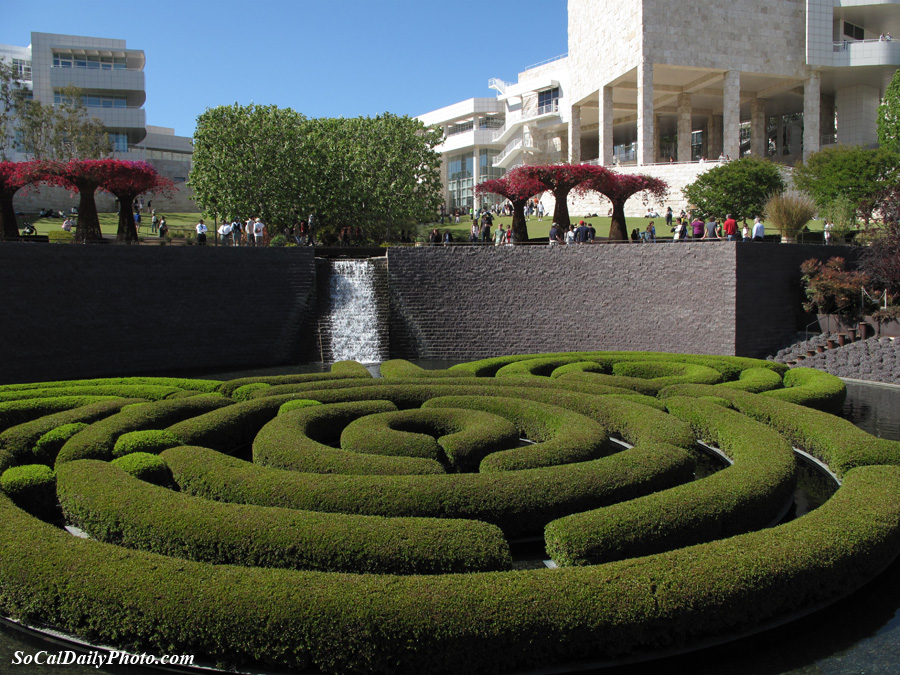 Getty Center garden maze picture