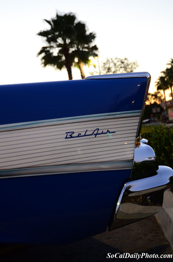 Blue Chevrolet Bel Air tail