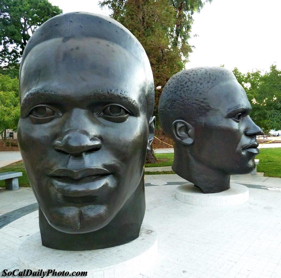 bronze sculptures Centennial Square Pasadena