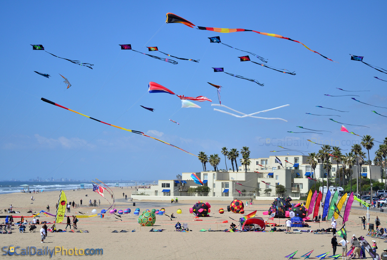 Kite Party returned to Huntington Beach Southern California Daily Photo